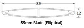 Aluminium plantation shutter elliptical blade