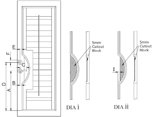 French Door Cut Out – Curved