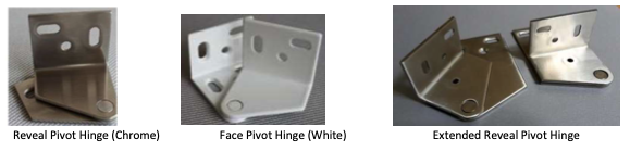 Plantation shutter hinges