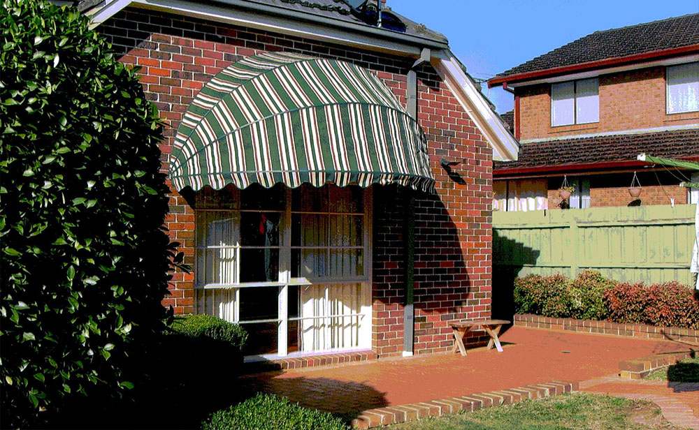 image of green-bow-awning