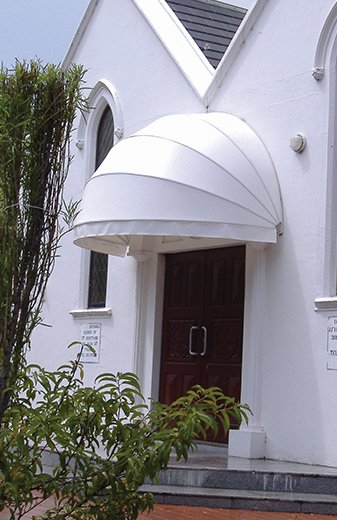 bow awnings white
