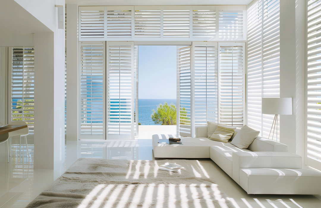 Plantation shutters indoors